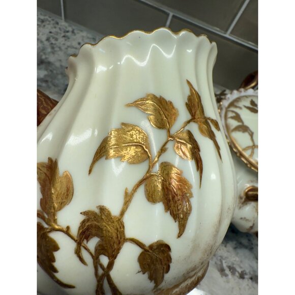 Antique Haviland Co. Limoges France Depose Creamer Sugar Bowl Porcelain Read - Picture 4 of 16